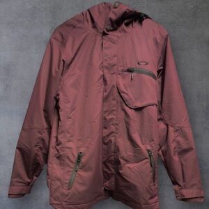 Men's Oakley Maroon Snowboard Jacket/Parka, Size Large